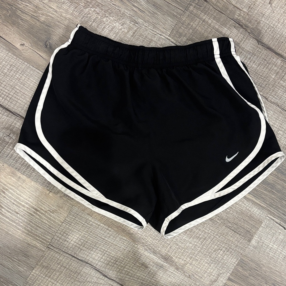 Nike Women's Running Shorts - Black with White Accents